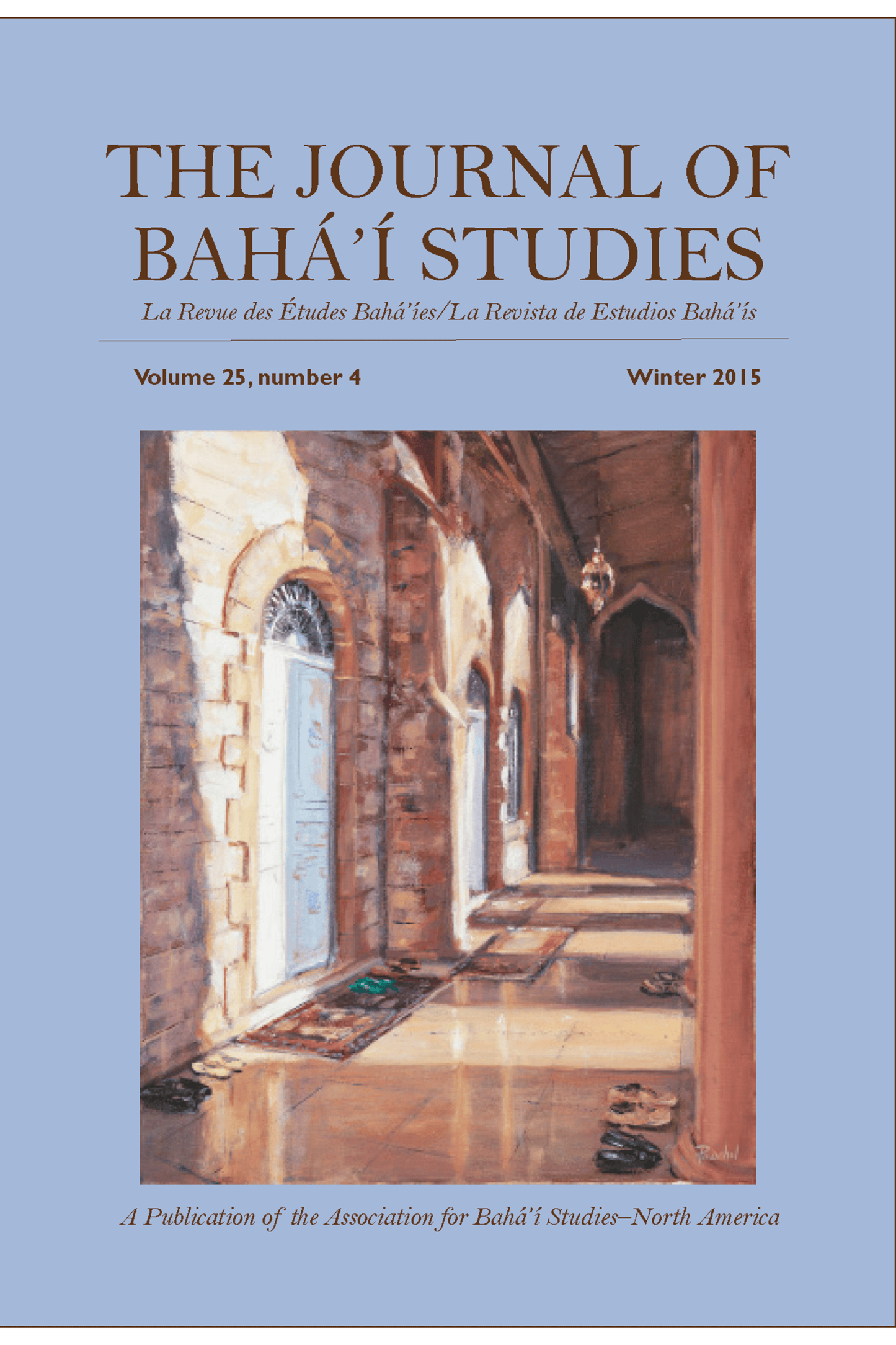 Annual subscription - The Journal of Baha'i Studies