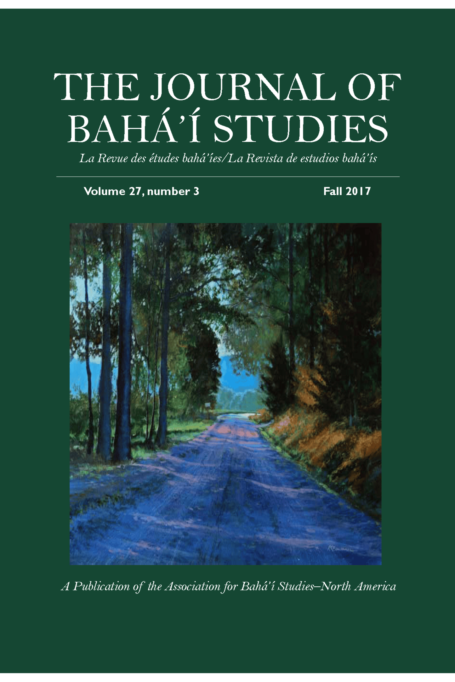 27.3 Journal of Baha'i Studies